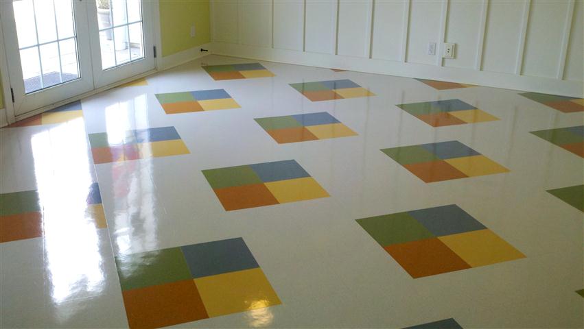 Clean vinyl floor